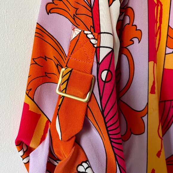 Hale Bob Silk Print Multi-coloured Top - size XXS - NWOT - Picture 4 of 10